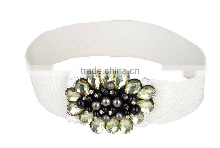 Top Quality Women Elastic Waistband With PU Ending SWF-W15062901