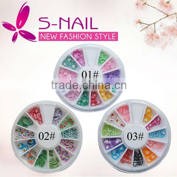 Beautiful nail art polymer clay slices wheel, fruit polymer clay