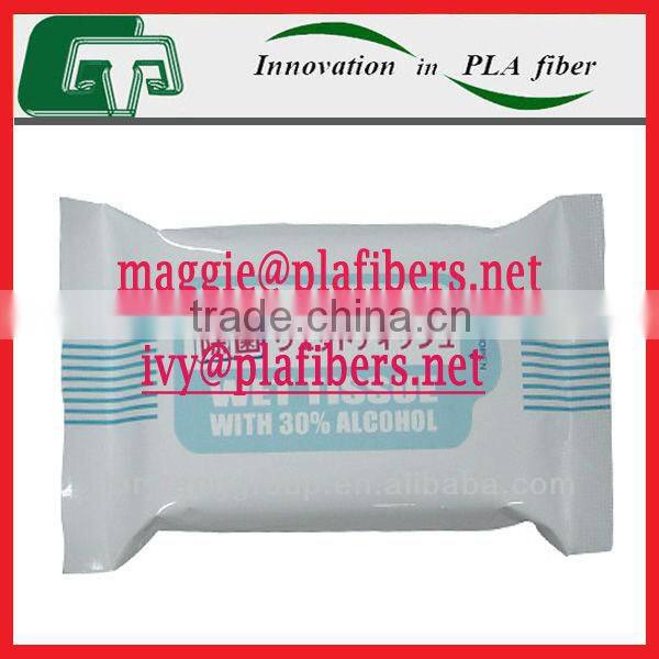 OEM wet paper towel produced by pla bico low melt fiber, pla wet paper towel