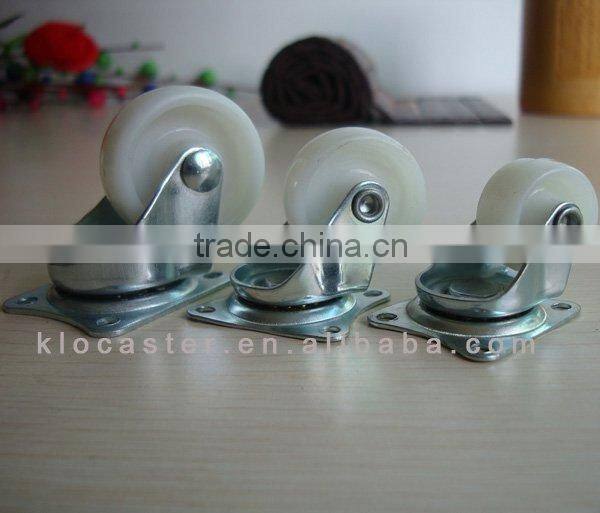 small pp caster, light duty caster swivel/rigid