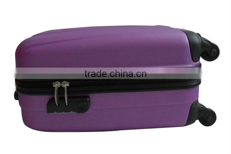 2014 china supplier simple accessories cheap price 3pcs abs trolley luggge set 16'' 18''cabin size travel case four wheels