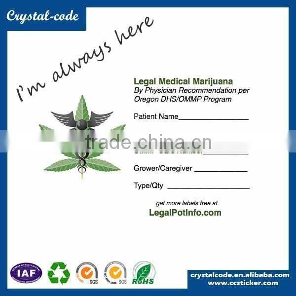 For 2016 patient label,medicine label,medical label