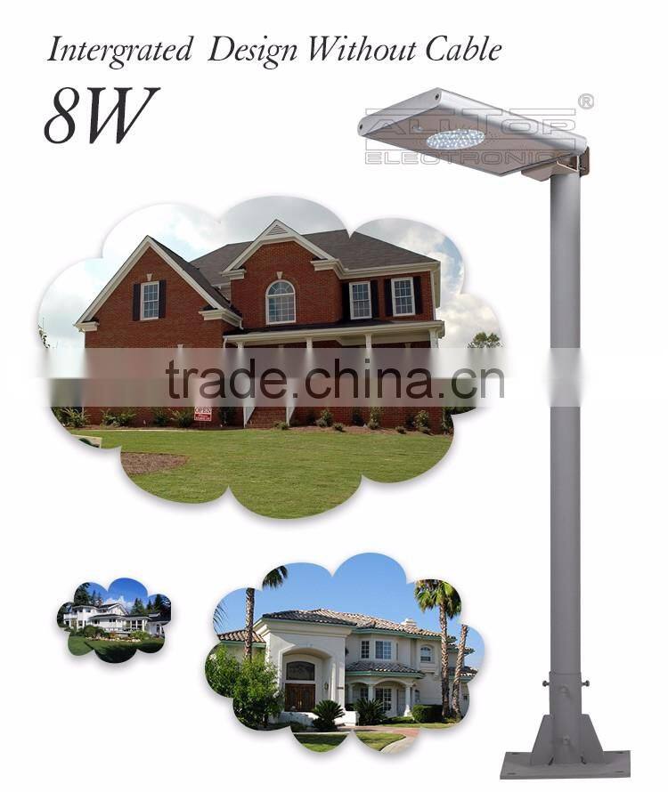 8W ip65 motion sensor integrated led all in one induction street light