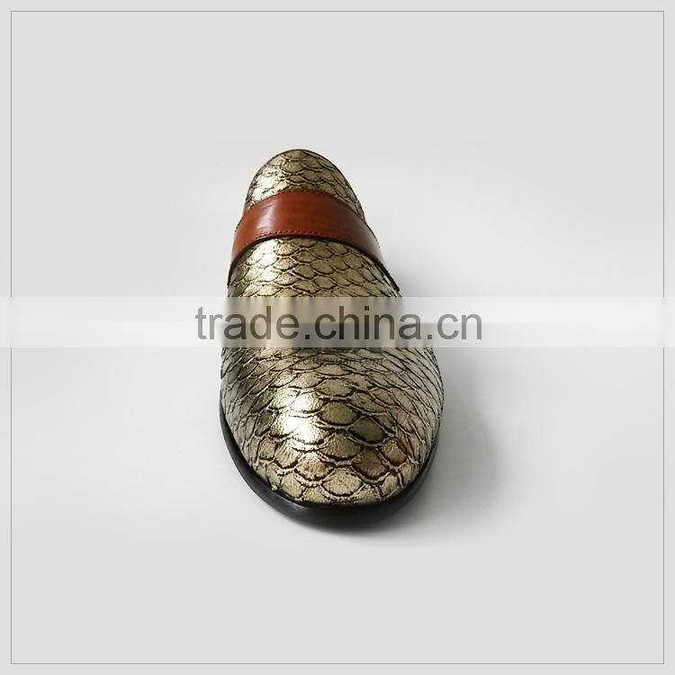 2016 Men Genuine Leather Shoe Arrival Animal Leather Shoe Collections