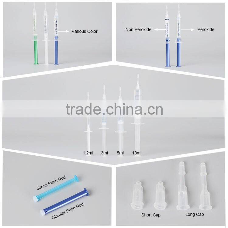 FDA approve Teeth Whitening Syringe Gel peroxide free