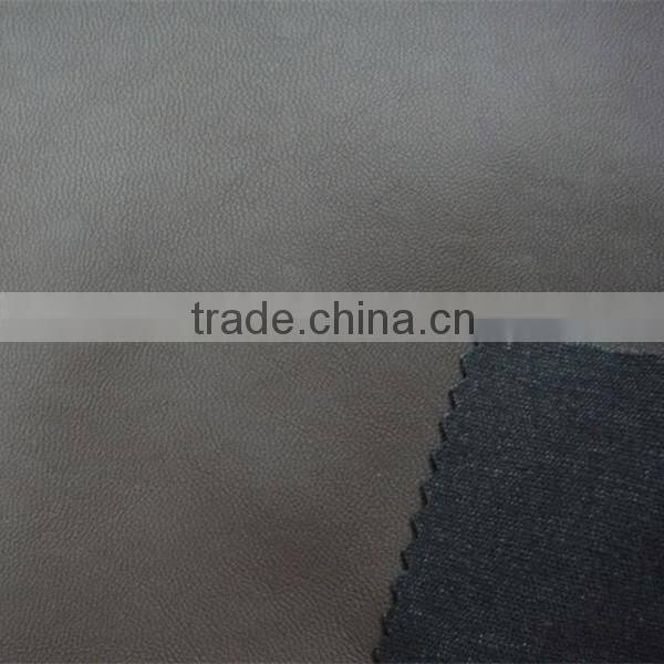 PU leather cloth fabric same with sheep leather emboss