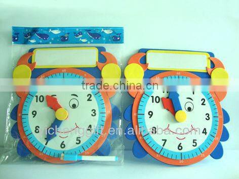 EVA DIY items, non-toxic DIY clock,childrens' eva foam toy