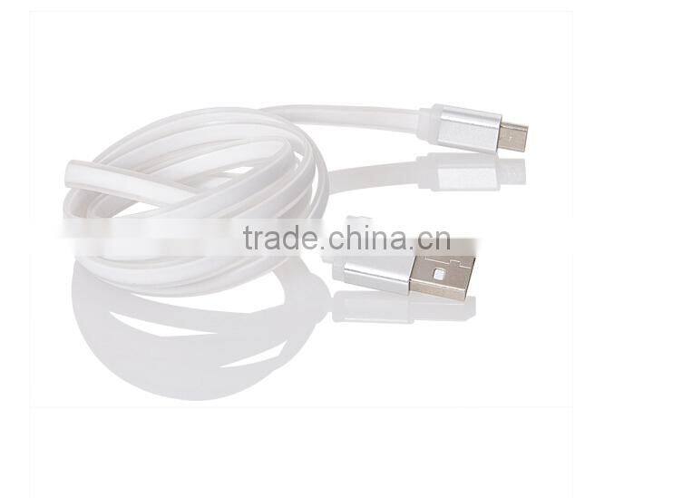 New Design Colorful TPE Round Noodles High Speed Micro Usb Cable Pigtail(OEM ODM)