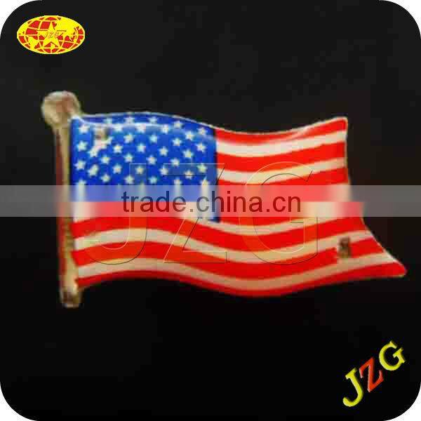 2016 China factory Led flag pin independence day decoration flashing flag