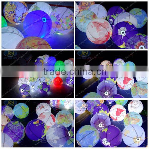 Gorgeous flashing parth decoration earth design led light balloons