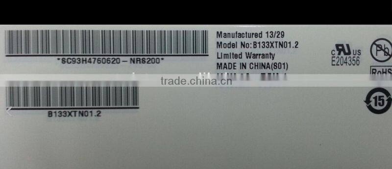 New Original Lcd screen glare 13.3 B133XTN01.2