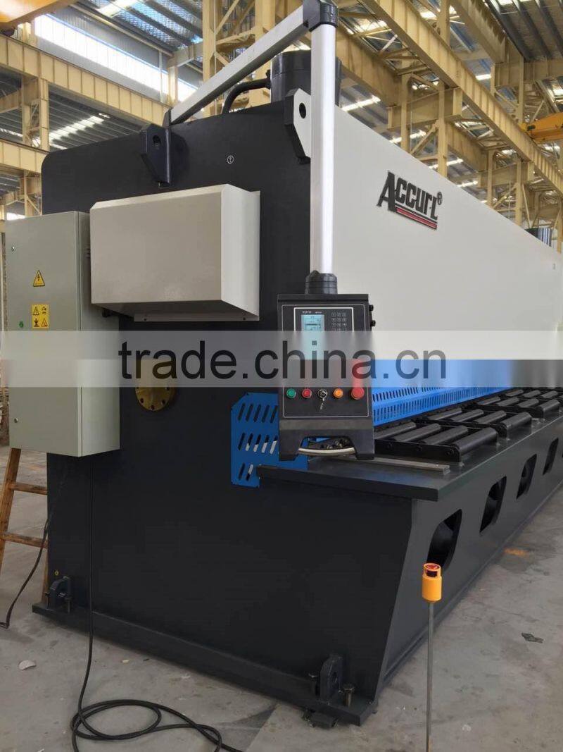 16X4000mm Hydraulic Guillotine Shearing Machine with South Korea Kacon pedal switch