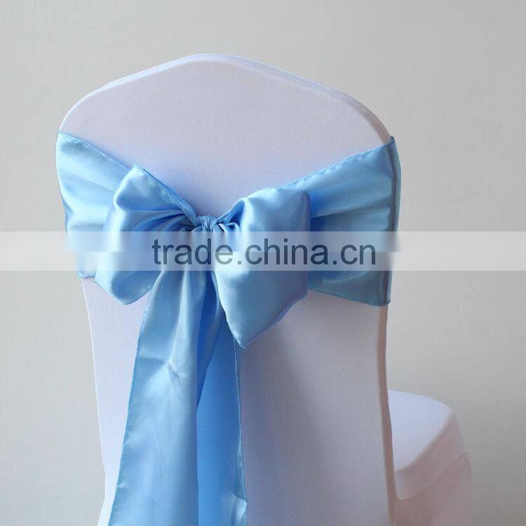 Factory Sell Satin Chair Sash 18*275CM/Satin Chair Cover Sashes For Wedding and Banquet