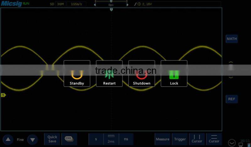 Shenzhen low price digital tablet oscilloscope 150MHz bandwidth DSO oscilloscope