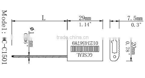 Chinese Products Wholesale cable seal GC-C1501