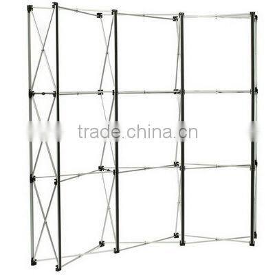 Magnetic pop up display, portable backdrop banner stands