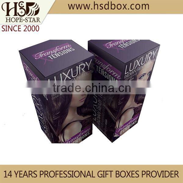 Long hair packing human hair hair extension box