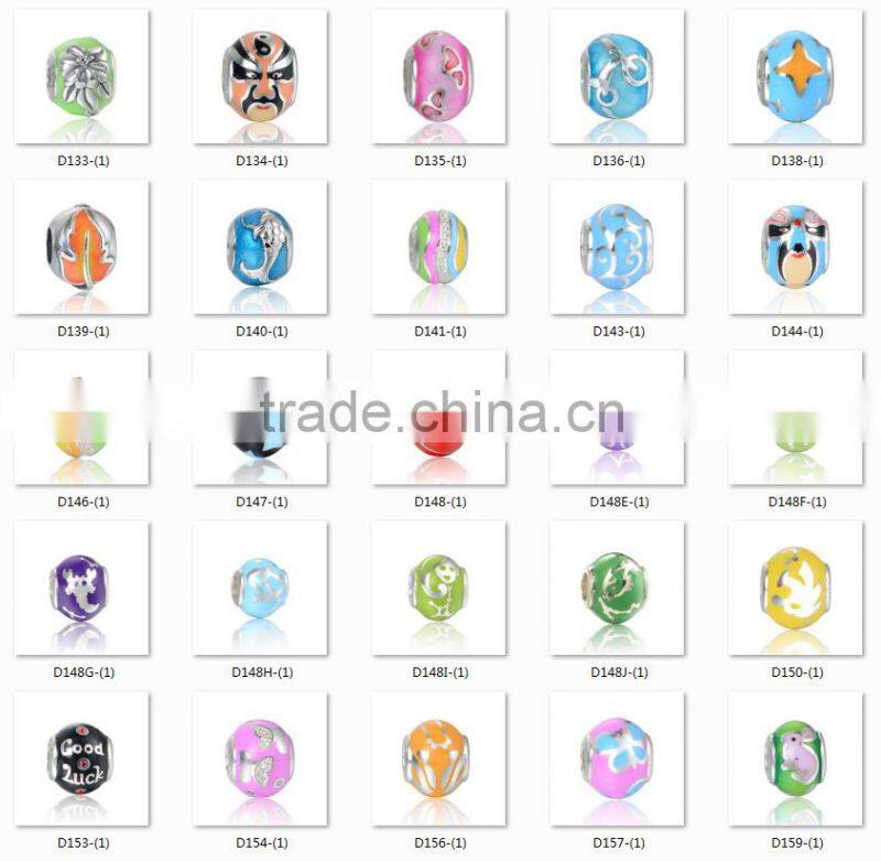 Fancy Coming S925 Silver Enamel Acrylic Charm