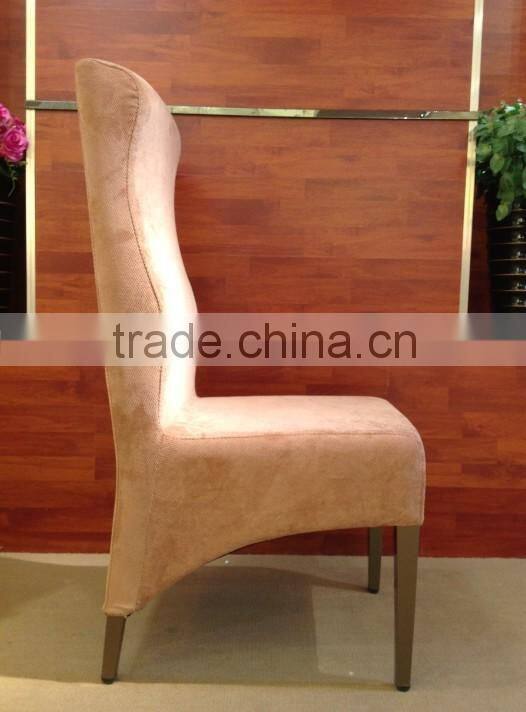high back restaurant chair with upholstery
