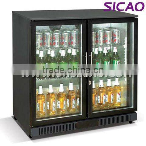 Two doors Beverage Display Cooler, Showcase
