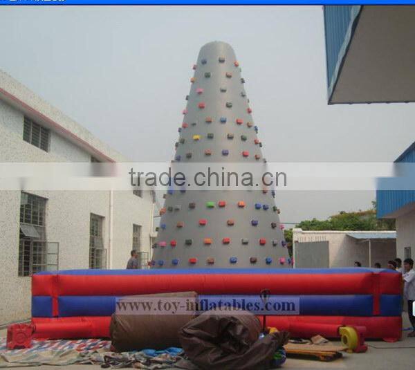 In stock commercial inflatable iceberg climbing wall