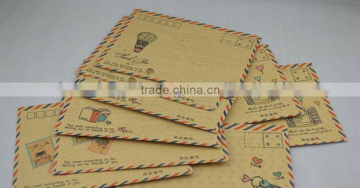 Hot selling hotel key card envelopes in paper with customized printing