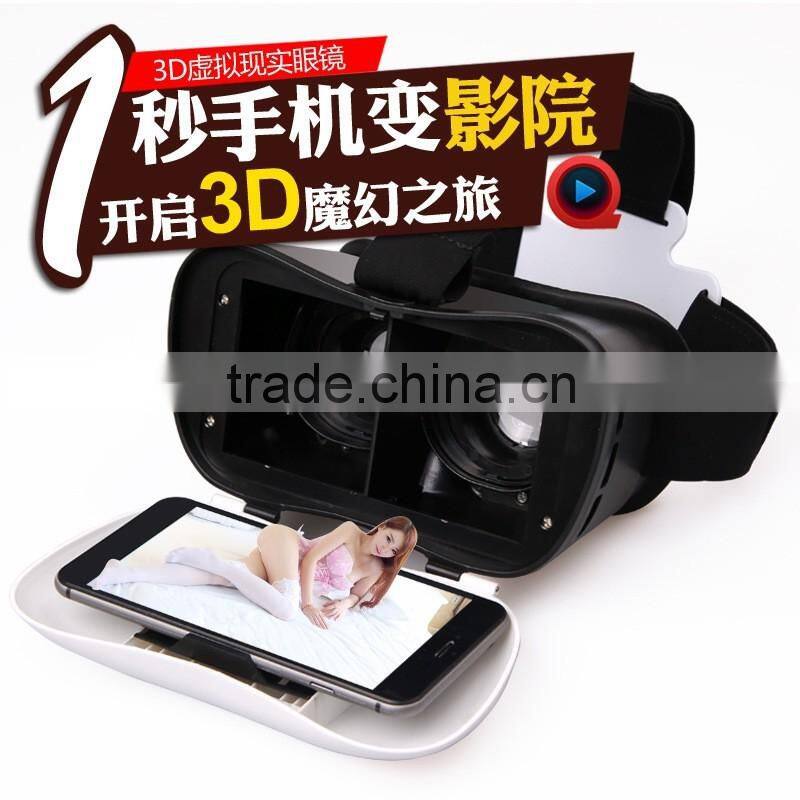 VR BOX 2.0 3D Virtual Reality Glasses, 2016 3D VR Headsets with Bluetooth Remote Controller for 4.7~6 Inch Screen Phones