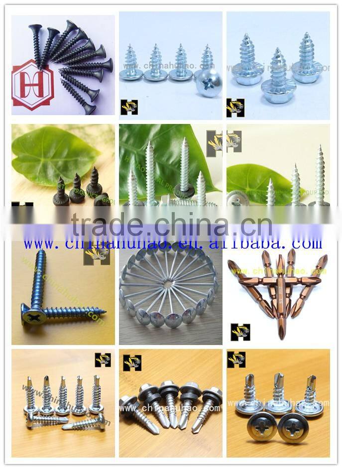 slivery zinc full/ half thread chipboard screw to hard wood