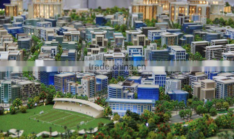 Community apartment house Model with Lighting System/building scale model making