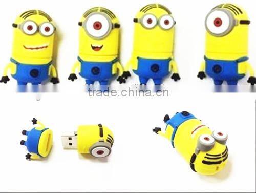 Cartoon usb flash drive PVC bulk 1gb usb flash drives