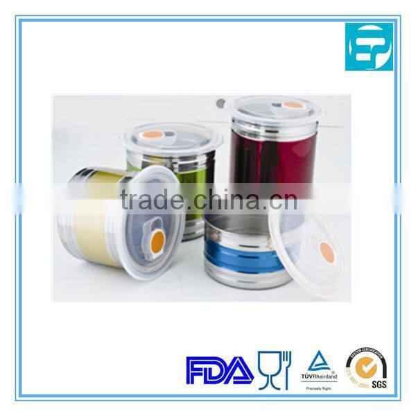 hot sale New stainless steel food storage box/sealed box/storage jar