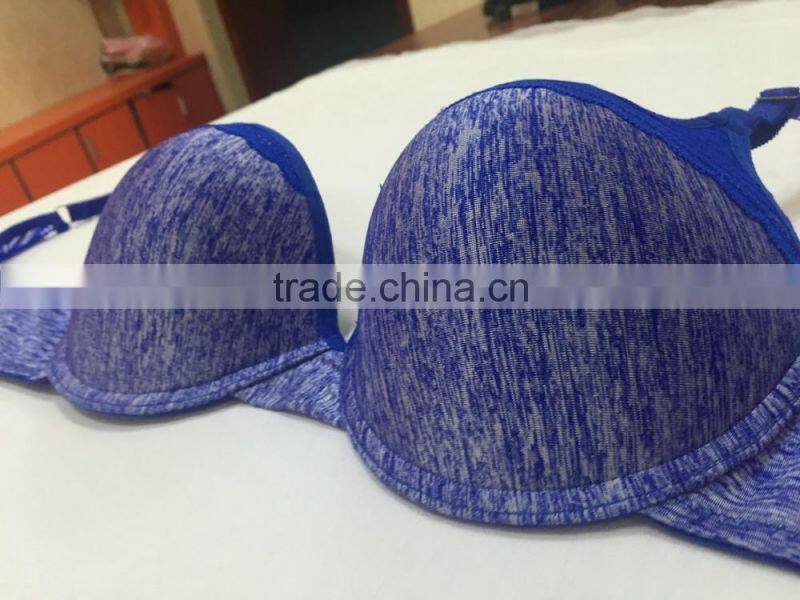 New Design Mix Color Lace Wing Push Up Silicone Bra Hot Sexy