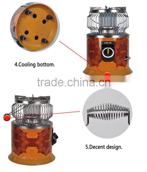 Outdoor and indoor LPG patio gas heater