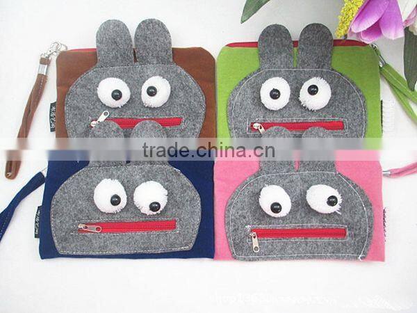 Cute Ugly Baby Rabbit Fabrics Woman Coin Wallet Wholesale ZTCW-0012