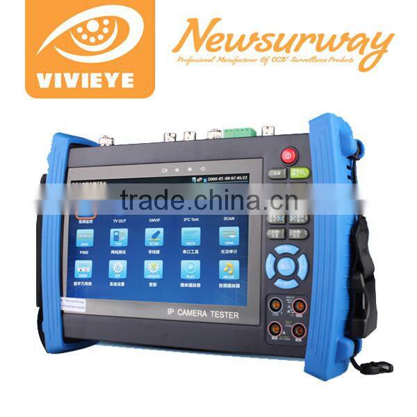 7 inch Touch Screen Multifunction IP Camera CCTV Tester With Multi-meter, Video Record, WIFI,Cable Scan