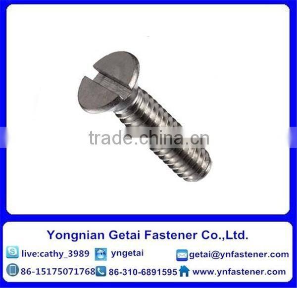 China Supplier Stainless Steel Slotted Flat Head Machine Screws