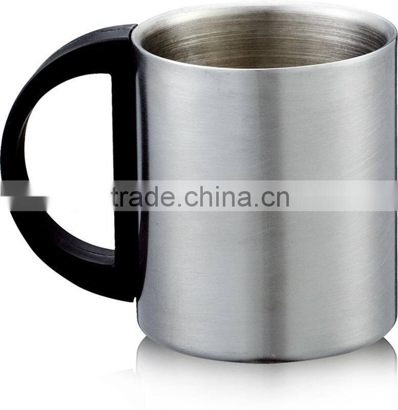 Double wall stainless steel Beer mug/cup/ tankard with handle