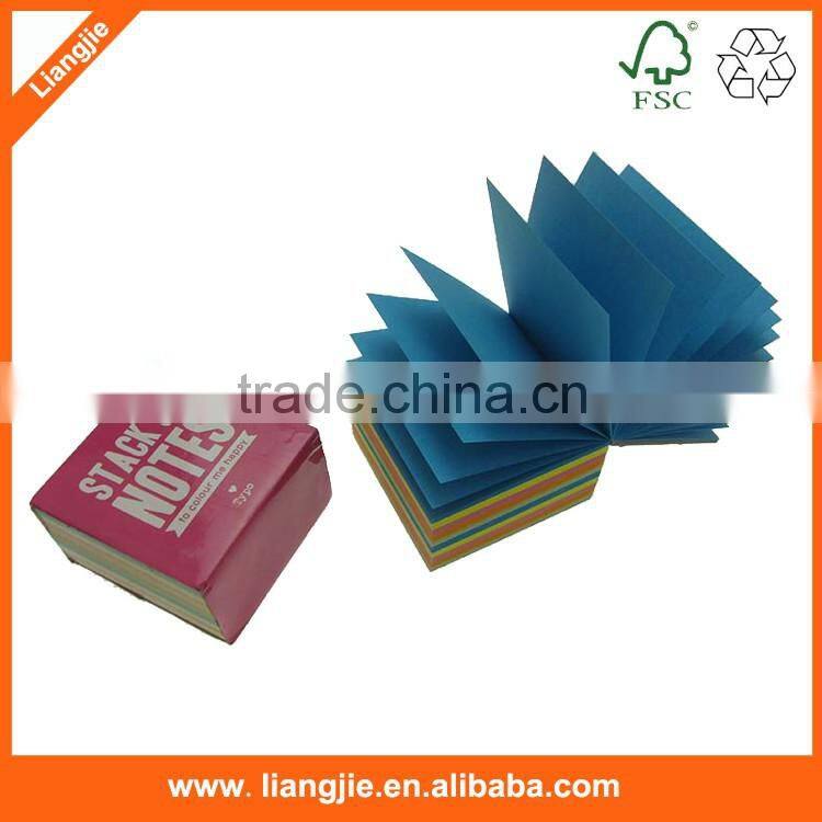 Color Sticky memo pad block paper