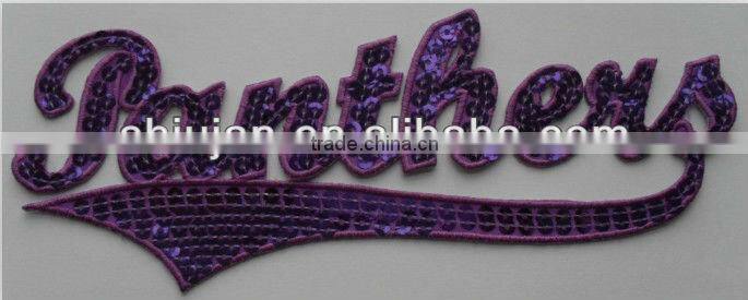 rhinestone motif embroidered mustache patch