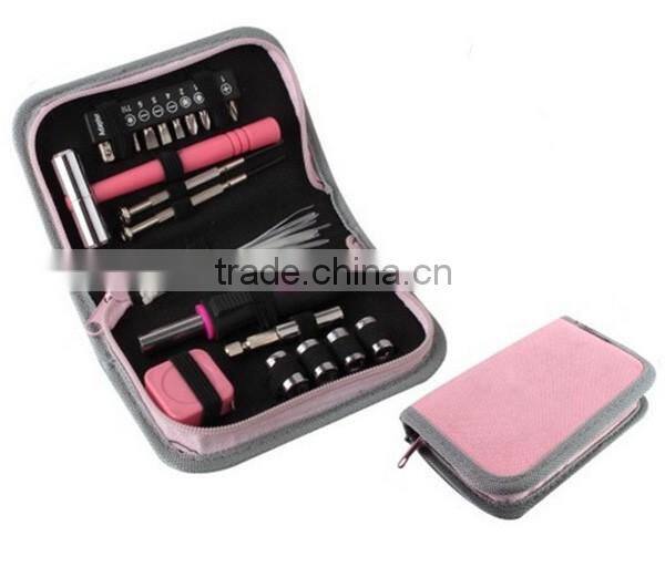 32 Piece Ladies Pink Tool box ,Household Pink Tool Set Special For Ladies