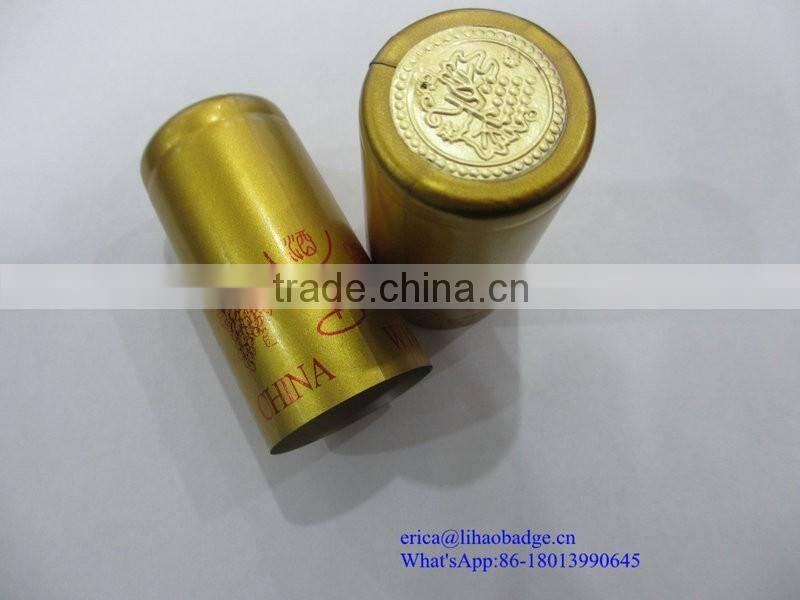 High Quality Colorful Clear Plastic Bottle Cap Shrink Wrap