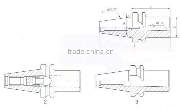 BT morse taper with drawbar