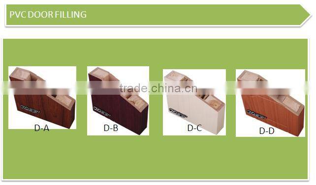 Elegant white PVC materials interior flush doors