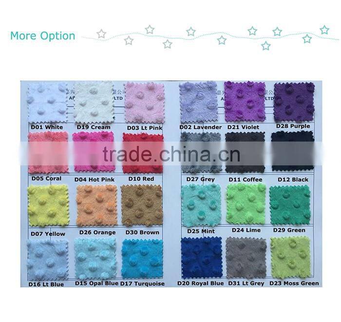 Hot Sale Microfiber Velboa Minky Material Cheap Custom Baby Bibs For Decor SBIB15091804