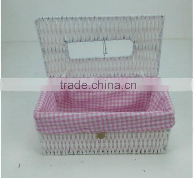 handmade plastic garden style decorative tissue box