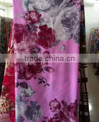 2016 the leastes 100% polyester fabric brushed soft fabric printing romantic fabric