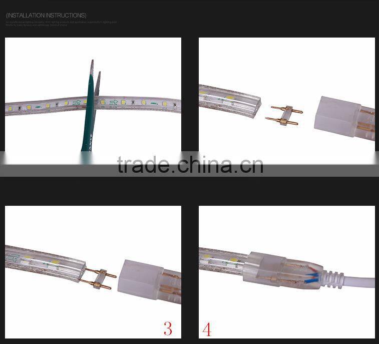 IP68 SMD5050/SMD3528 RGB Christmas led flexible rope light for Decoration