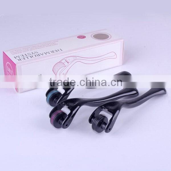 Professional 180 needles derma skin roller / acne scar removal microneedle dermaroller system DRS180