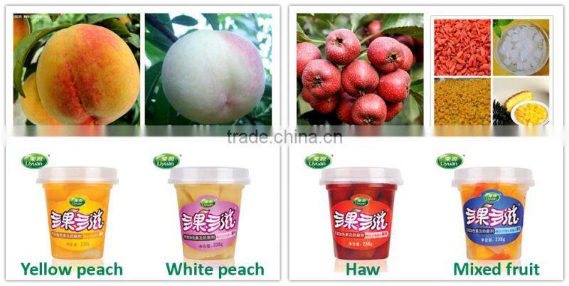 fresh peach in syrup sweet yellow peach