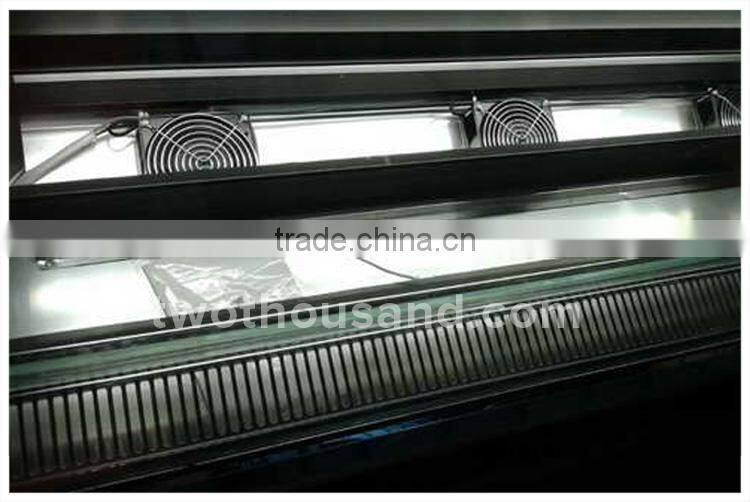 Back Door Opened 990 L 4 Shelf Refrigerated Display Cake Case